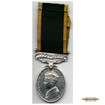 Efficiency Medal – Territorial - Cpl. M Stirling